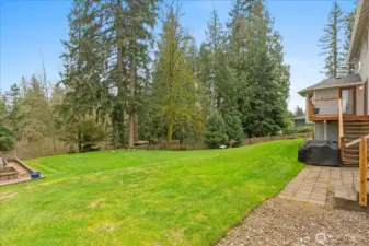 Patio below the deck
