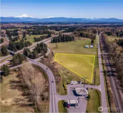 Looking south, I-5 exit 266
