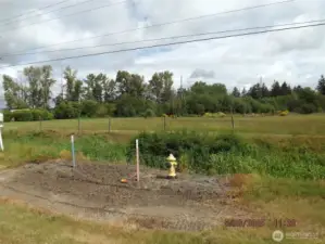 Site, showing water/electricy