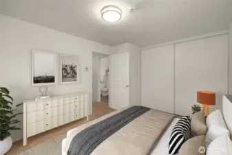 Second bedroom (virtually staged)