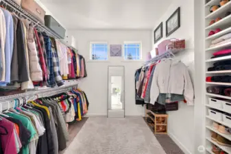 Massive walk in closet