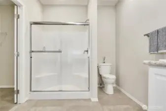 Large step in shower!