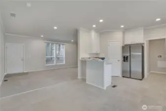View from Dining area back toward front door.