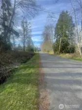 Street on NE Side of Property