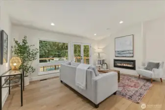 Bright an open living space.