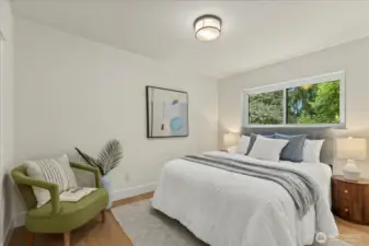 Bedroom 1 - Three large bedrooms upstairs.