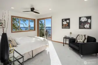 Primary with view deck.