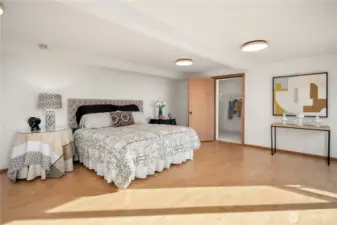 Walk-in closet for this bedroom or rec area.