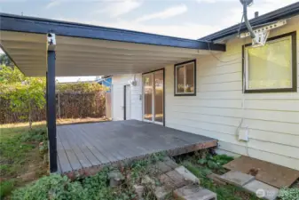 Covered Trex Deck
