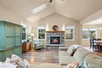 Open concept and bright living room