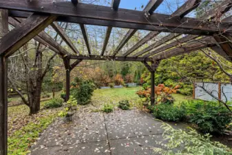 Off sliding glass door of primary