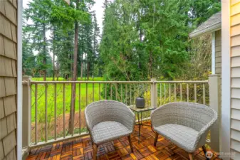 Private Patio Overlooking Golf Course