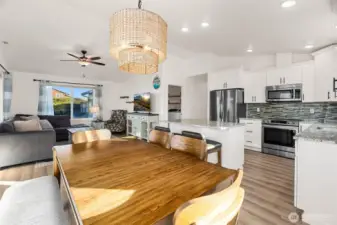 Dining a  Area looking into Kitchen & Living Area