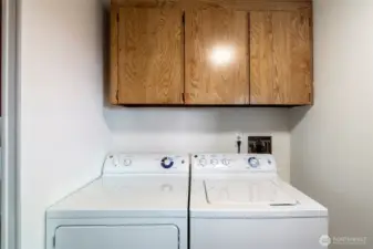 Laundry in utility room
