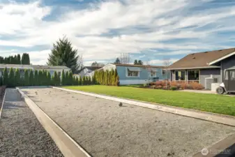 Bocce ball court at the clubhouse
