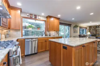 Spacious kitchen had a full high-end remodel in 2017
