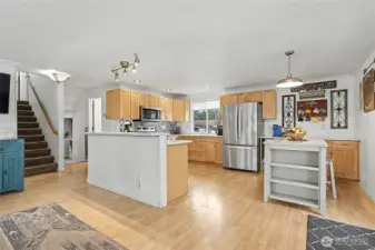 Kitchen with new countertops and appliances