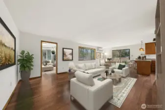 Virtually Staged Living room