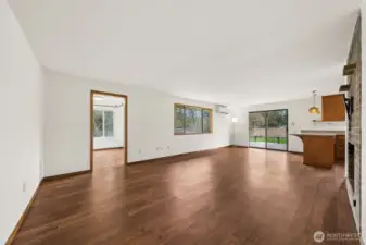 Living room w/o staging