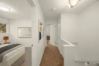 Upper level hallway