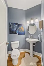 Powder Room on the main floor.