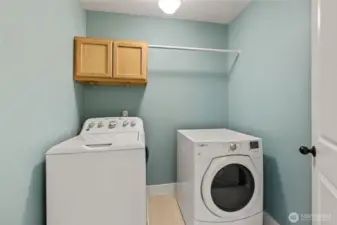 Laundry room on the second level