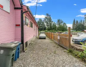 West side alley with room for RV parking