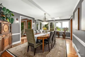 Formal dining room of the kitchen