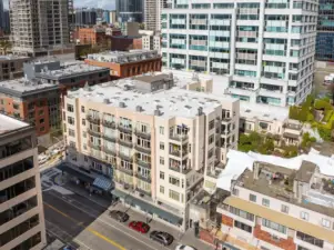 Market Court Condominium at the corner of Western and Lenora