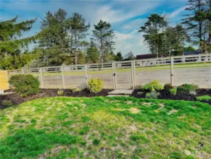 Back gate leading to the golf course