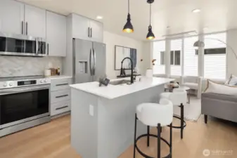 Photo from staged model unit with similar floor plan