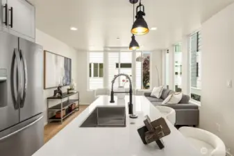 Photo from staged model unit with similar floor plan