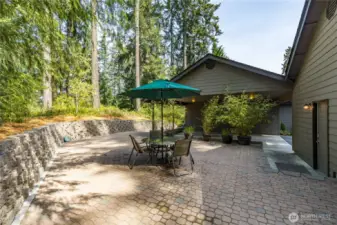 Secluded patio