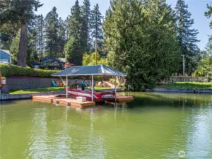 Private dock (house is in the background)