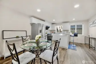 Open concept Kitchen & Dining area