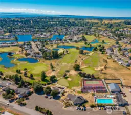 Community pool, pickleball, tennis, clubhouse