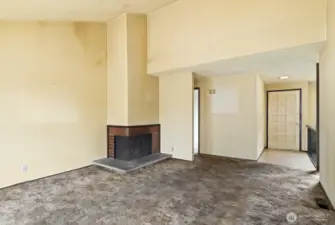 Fire place is not functioning. See remarks.
