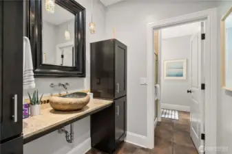 Custom powder room