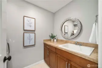 Laundry with a sink