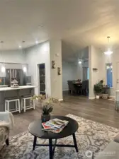 lloking into dining area from living room