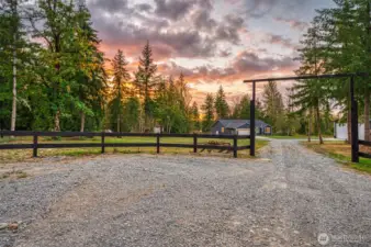entrance to property