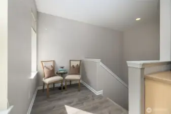 stairs coming up from entry