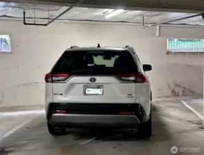 Extra large vehicle will fit in your reserved parking space.