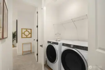 Laundry closet ( washer and dryer are included)