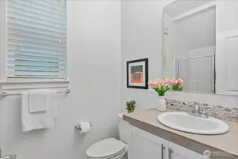 3/4 main level bath is such a great feature to have.