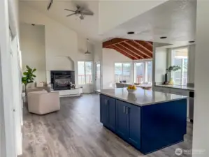 Step inside into the open concept living area