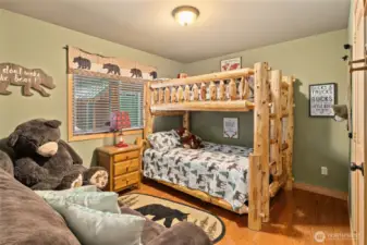 Second main floor bedroom/bunkroom.