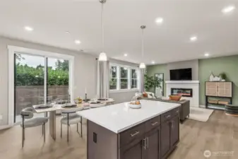 Open and spacious - South facing back yard!