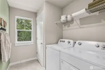 Washer and dryer included - love this window bringing in extra light!