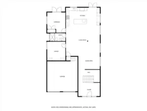 Main level floor plan